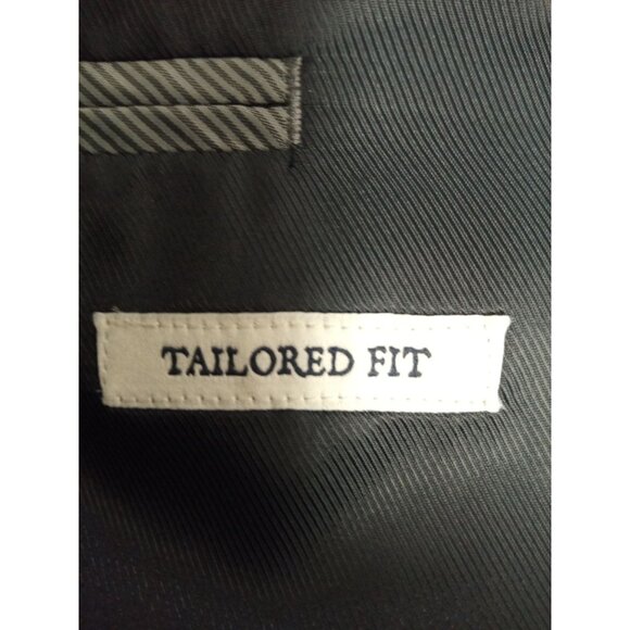 Jos. A. Bank Grey Pinstriped Tailored Fit Suit Set 42R/36 Waist - Picture 8 of 12